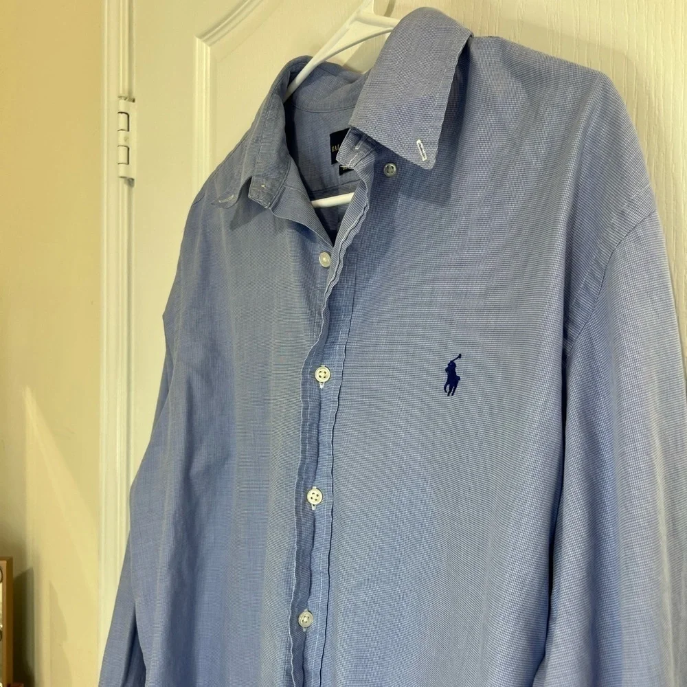 Polo by Ralph Lauren Men's Light Blue Button Down Shirt size 16 1/2